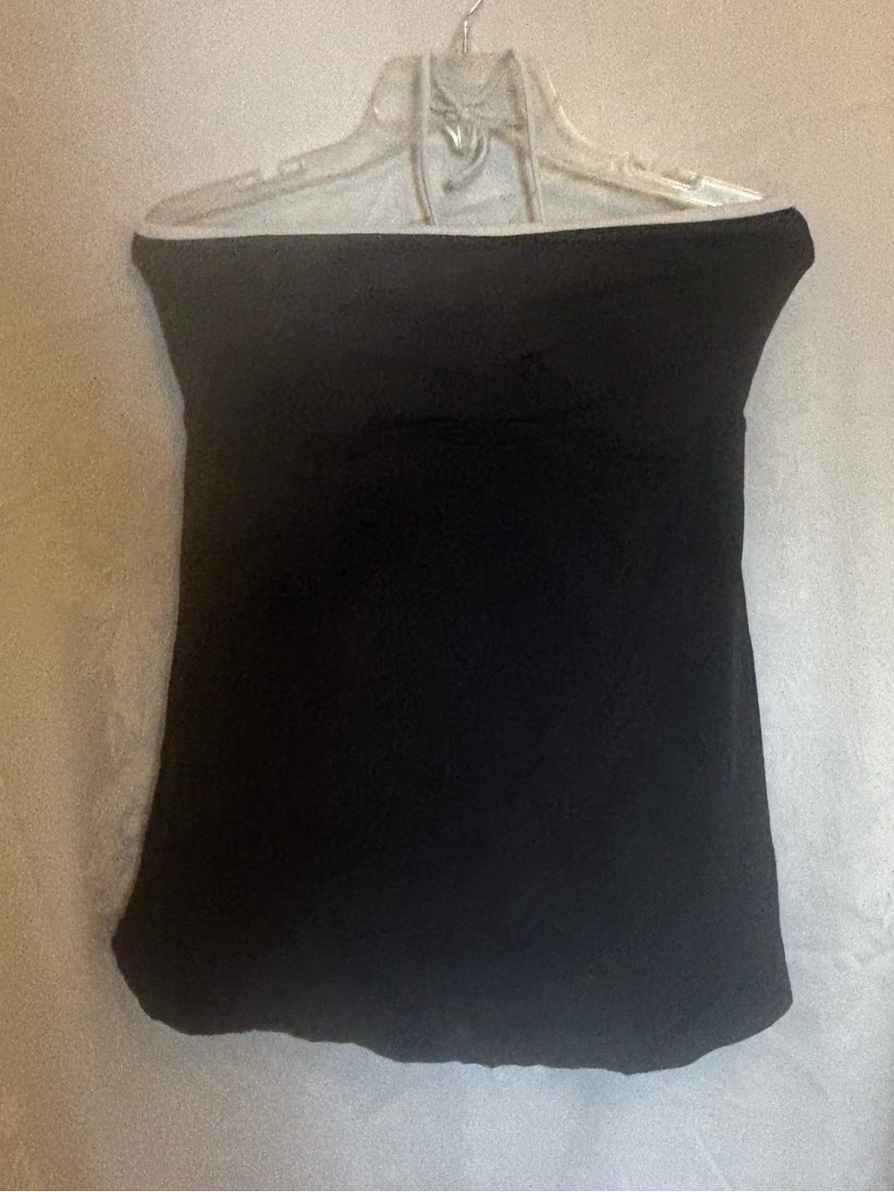 Disney Black Strapless One-Piece Swim Dress